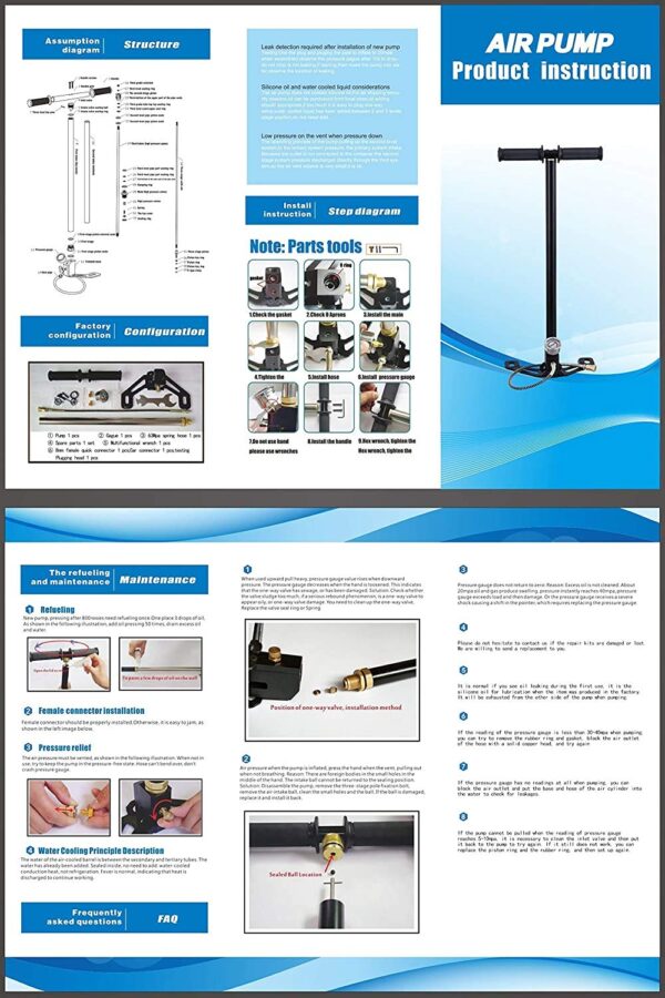Kaiser Sports 4 Stage PCP Hand Pump - Image 5