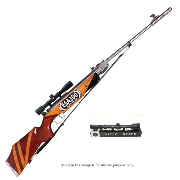 ESA 300 wooden stock Chrome Barrel Air gun