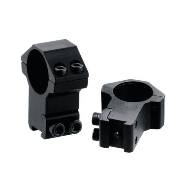 Accushot 1″ Rings, High, 9.5-11.5mm Dovetail scope mount with stop pin