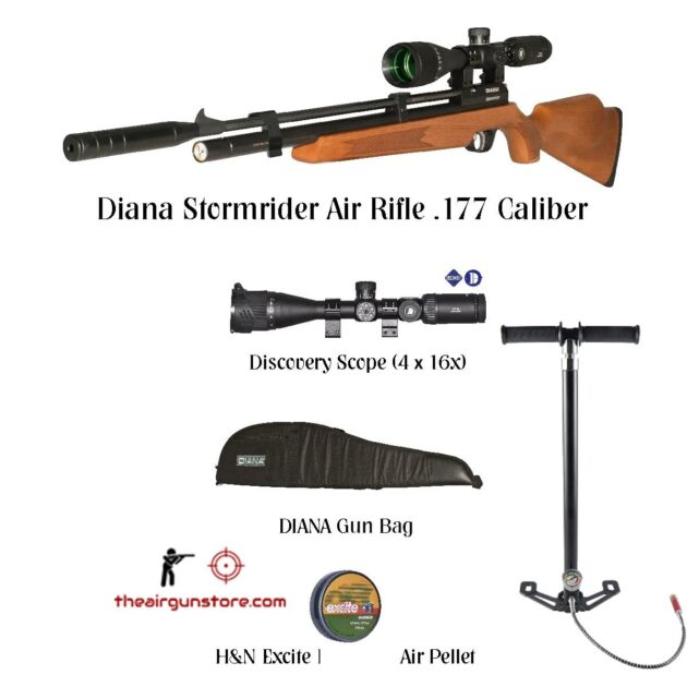 Diana Stormrider gen3 + Diana Bag + Disocvery Scope + Pellets + 4 Stage Pump